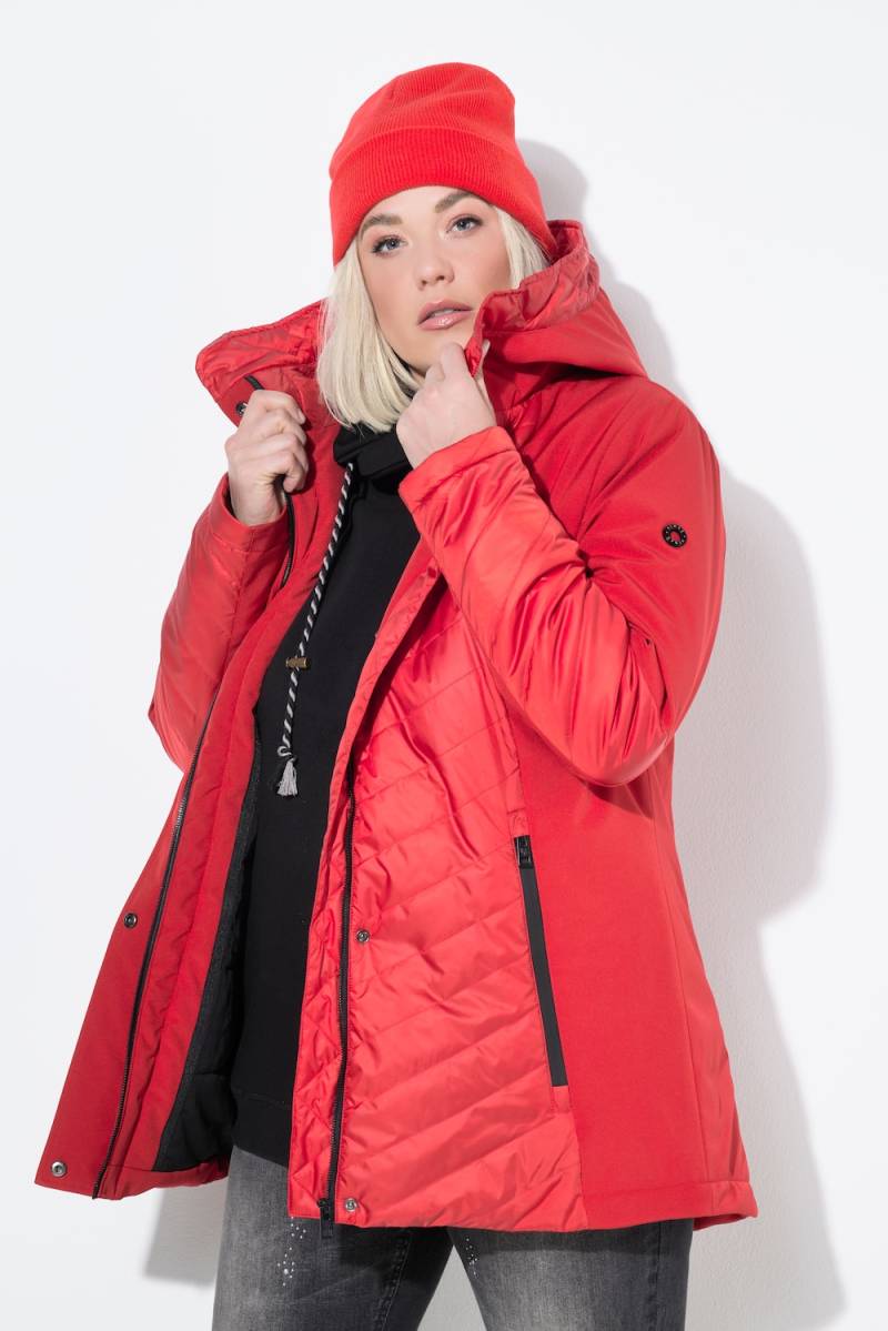 Große Größen HYPRAR Softshell-Steppjacke, Damen, rot, Größe: 42/44, Polyester, Ulla Popken von Ulla Popken