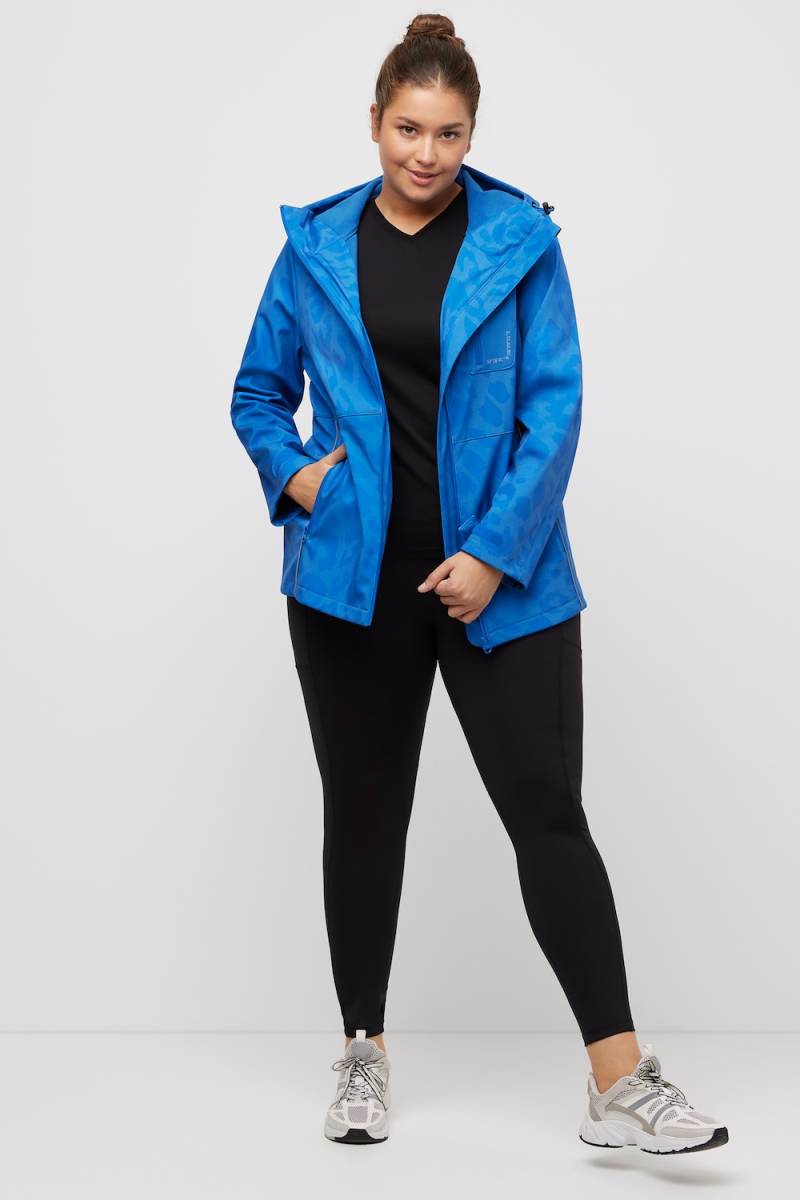 Große Größen HYPRAR Softshelljacke, Damen, blau, Größe: 42/44, Polyester, Ulla Popken von Ulla Popken