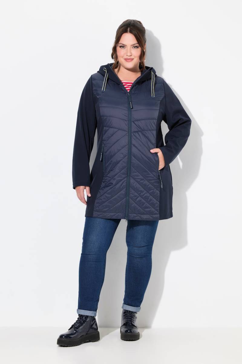 Große Größen HYPRAR Softshelljacke, Damen, blau, Größe: 46/48, Polyester/Synthetische Fasern, Ulla Popken von Ulla Popken
