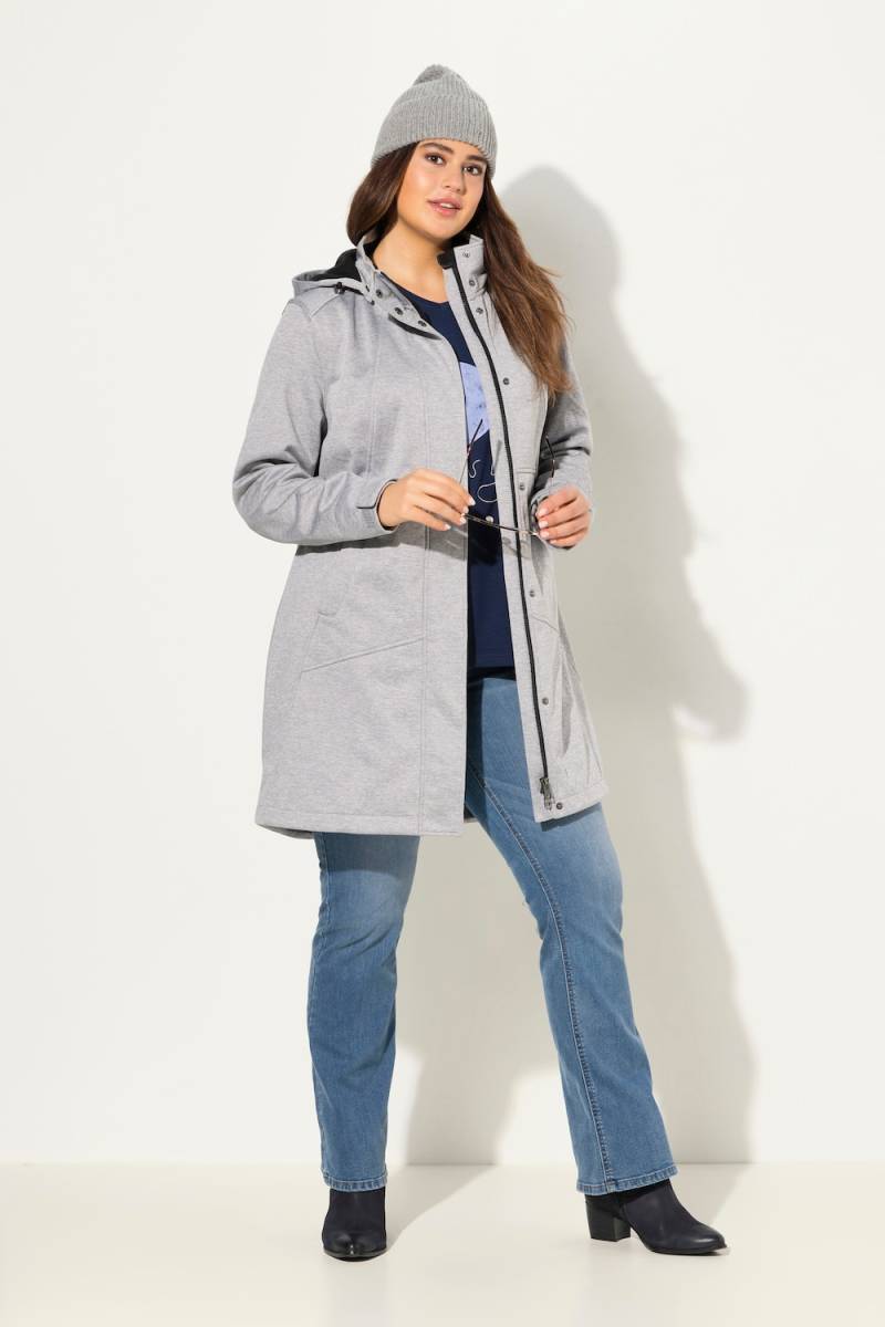Große Größen HYPRAR Softshelljacke, Damen, grau, Größe: 46/48, Polyester, Ulla Popken von Ulla Popken