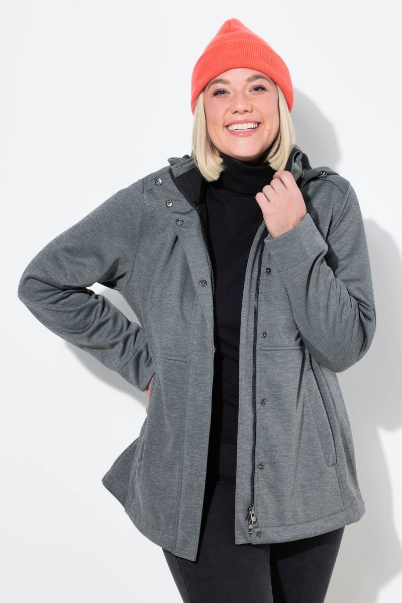 Große Größen HYPRAR Softshelljacke, Damen, grau, Größe: 46/48, Polyester, Ulla Popken von Ulla Popken