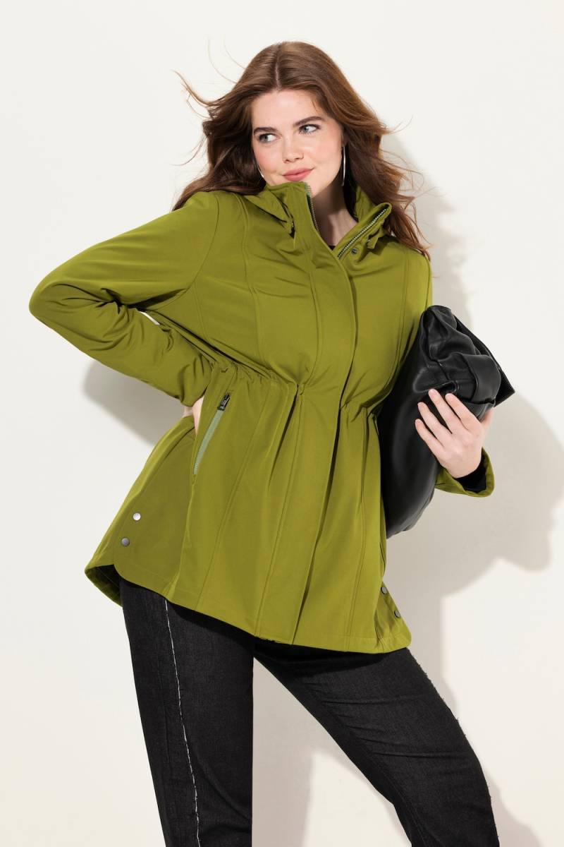 Große Größen HYPRAR Softshelljacke, Damen, grün, Größe: 50/52, Polyester, Ulla Popken von Ulla Popken