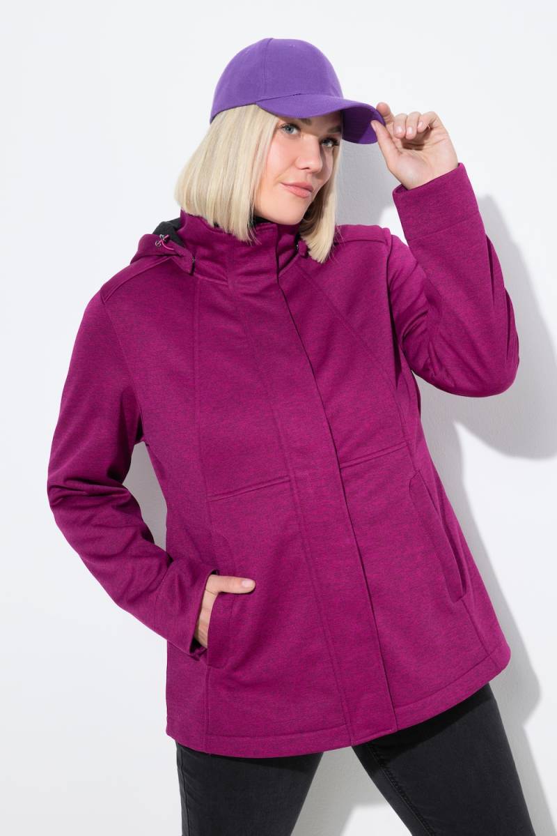 Große Größen HYPRAR Softshelljacke, Damen, lila, Größe: 50/52, Polyester, Ulla Popken von Ulla Popken