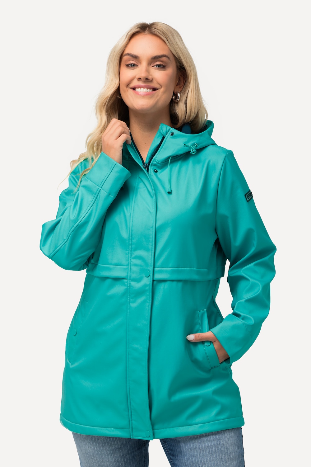 Große Größen HYPRAR Softshelljacke , Damen, türkis, Größe: 46/48, Polyester, Ulla Popken von Ulla Popken