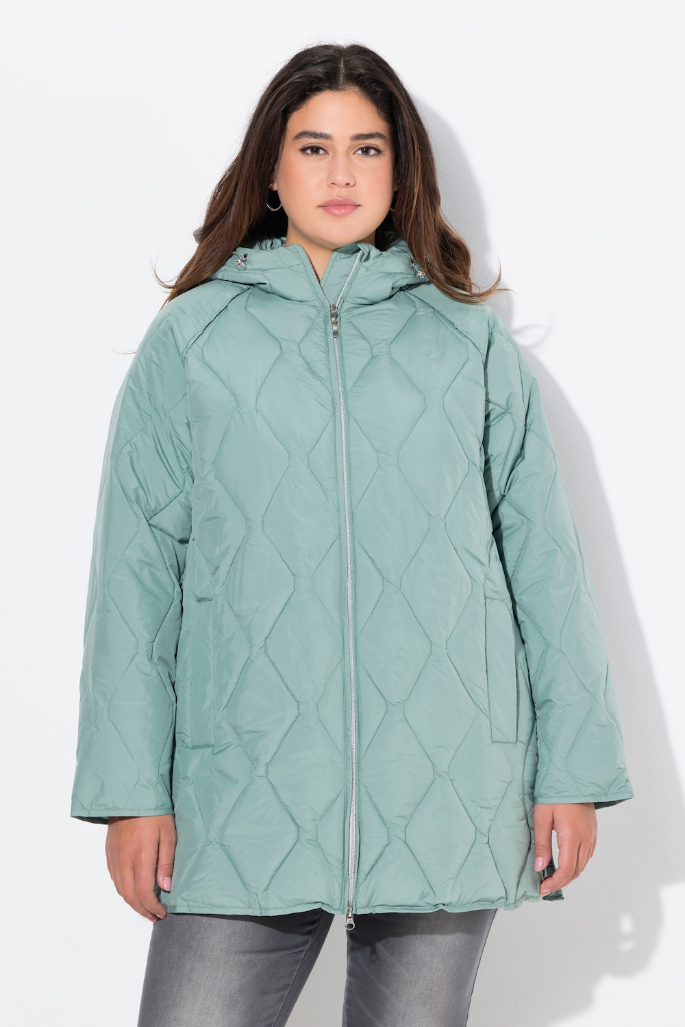 Große Größen HYPRAR Steppjacke, Damen, grau, Größe: 58/60, Polyester, Ulla Popken von Ulla Popken