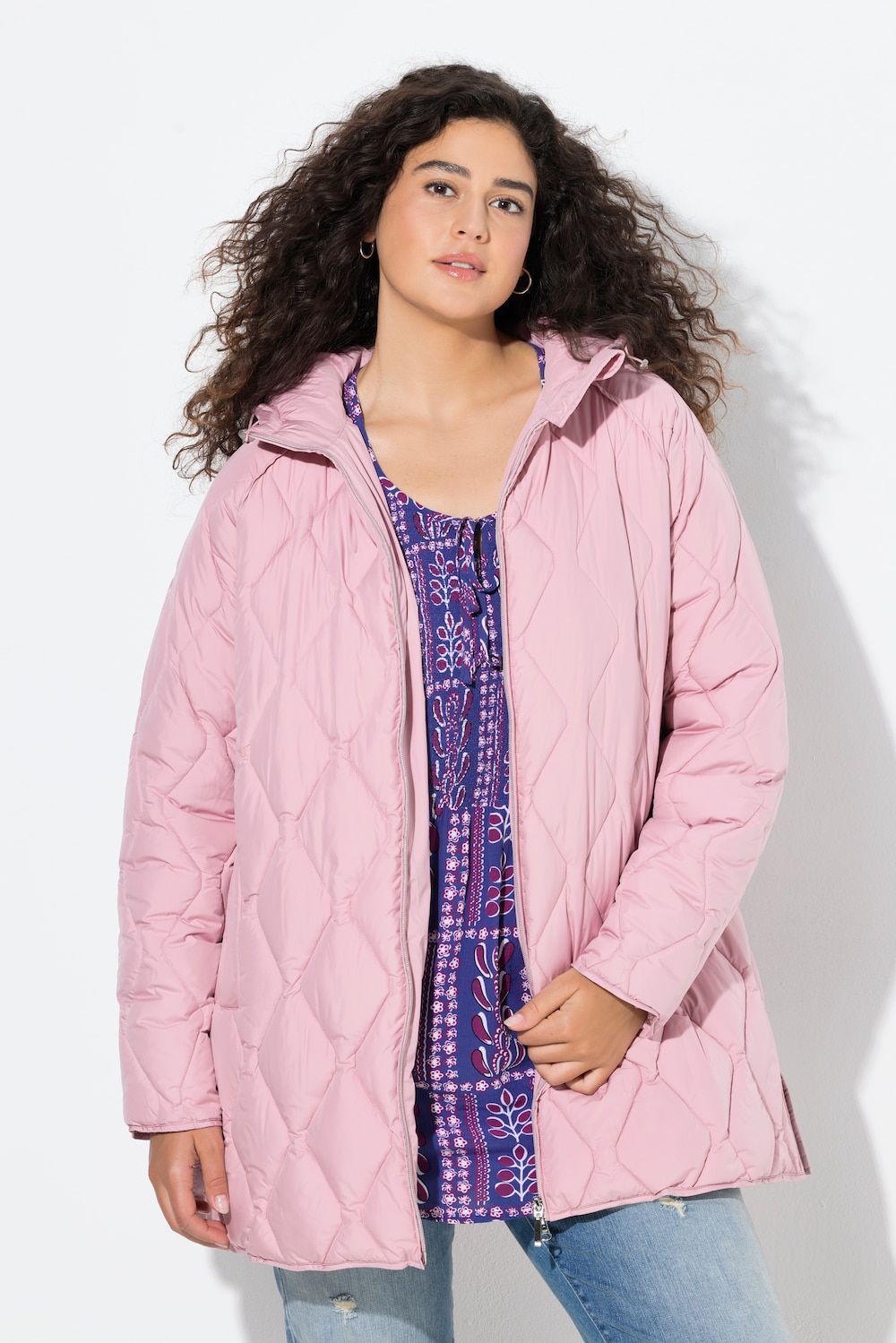 Große Größen HYPRAR Steppjacke, Damen, rosa, Größe: 42/44, Polyester, Ulla Popken von Ulla Popken