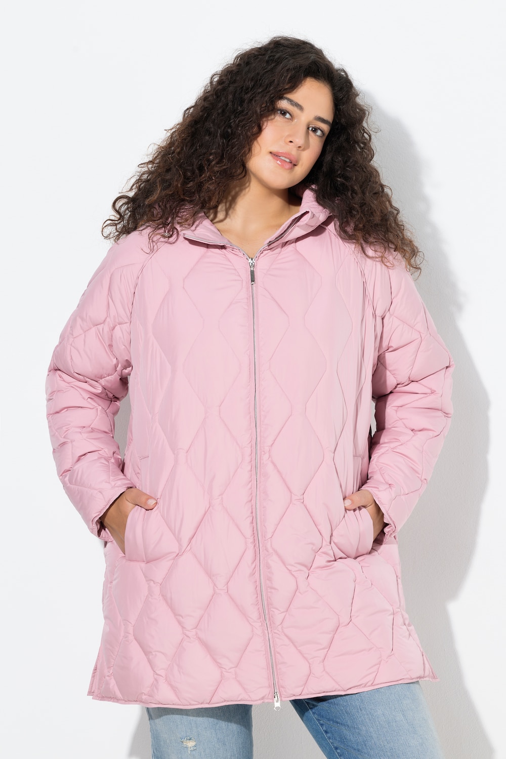 Große Größen HYPRAR Steppjacke, Damen, rosa, Größe: 62/64, Polyester, Ulla Popken von Ulla Popken