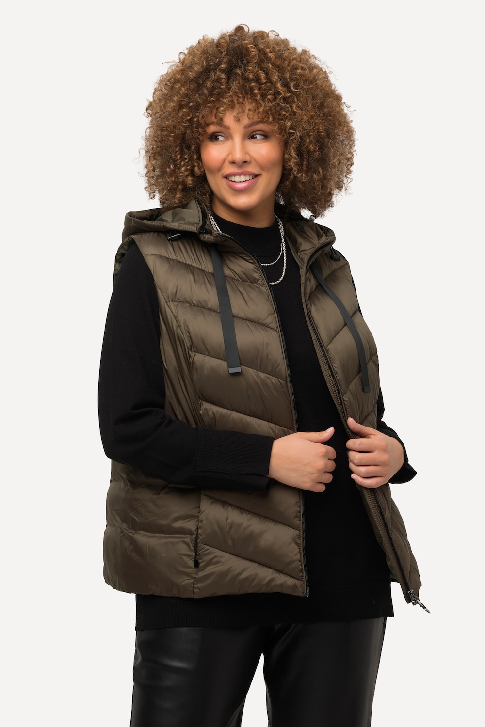 Große Größen HYPRAR Steppweste, Damen, grün, Größe: 58/60, Polyester, Ulla Popken von Ulla Popken