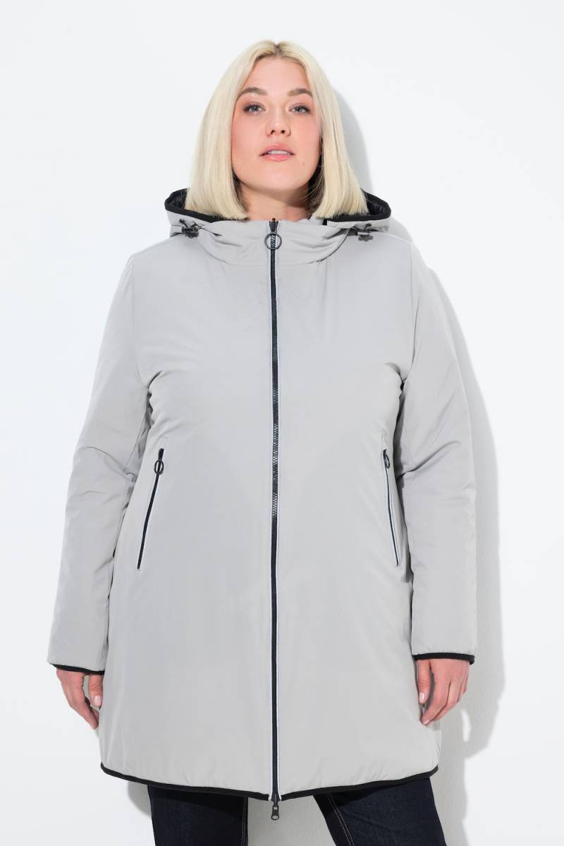 Große Größen HYPRAR Wende-Steppjacke, Damen, grau, Größe: 46/48, Synthetische Fasern/Polyester/Elasthan, Ulla Popken von Ulla Popken