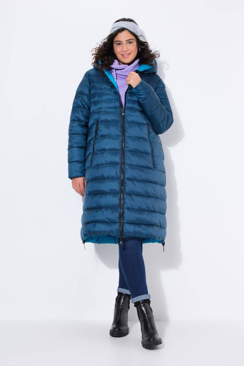 Große Größen HYPRAR Wende-Steppmantel, Damen, blau, Größe: 46/48, Synthetische Fasern, Ulla Popken von Ulla Popken