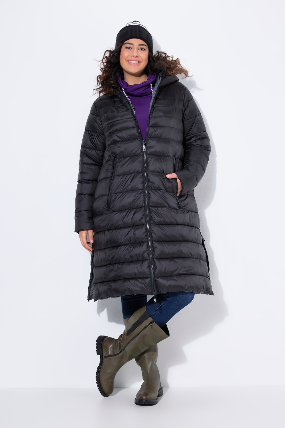 Große Größen HYPRAR Wende-Steppmantel, Damen, schwarz, Größe: 58/60, Synthetische Fasern, Ulla Popken Große Größen HYPRAR Wende-Steppmantel, Damen, schwarz, Größe: 58/60, Synthetische Fasern, Ulla Popken von Ulla Popken