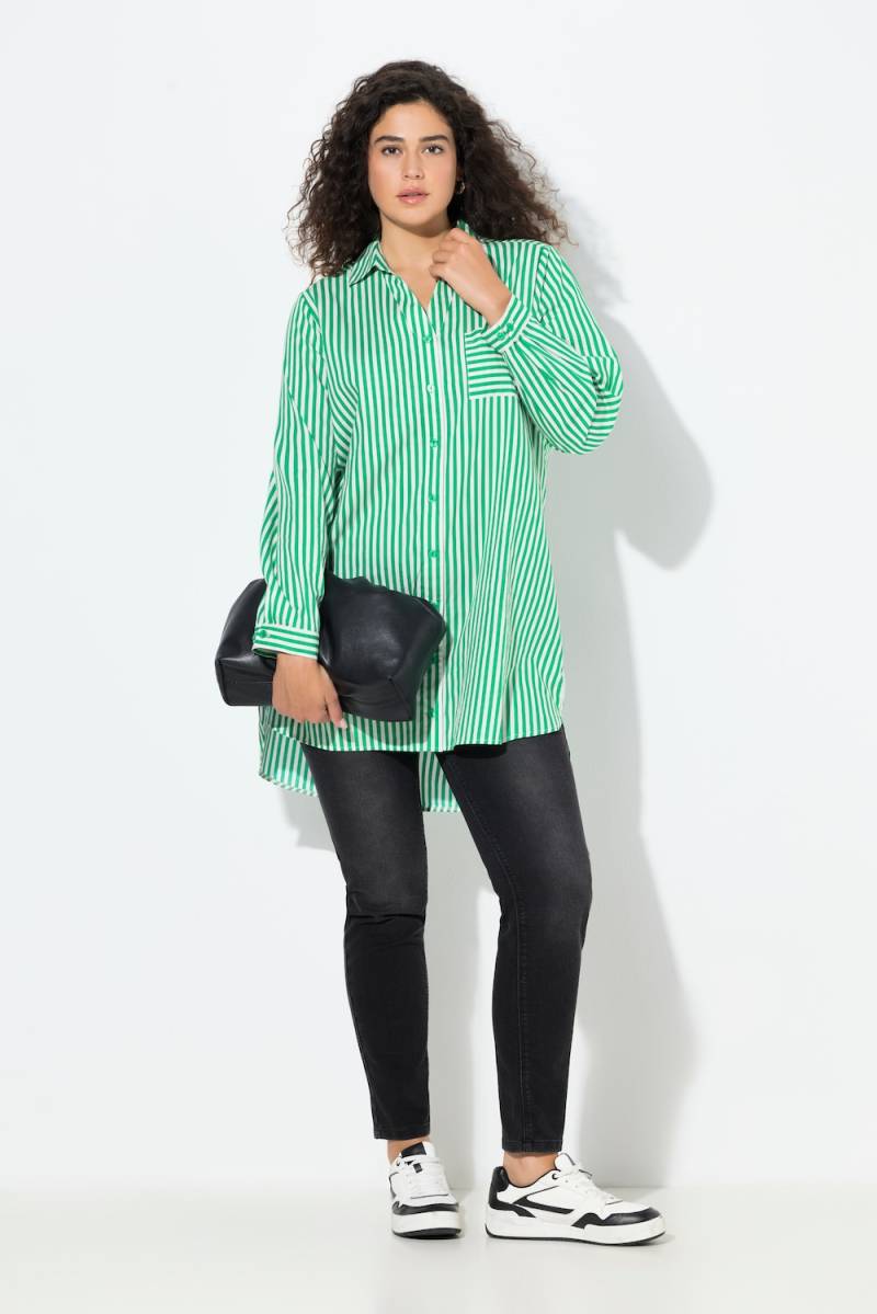 Große Größen Hemdbluse, Damen, grün, Größe: 42/44, Baumwolle, Ulla Popken von Ulla Popken