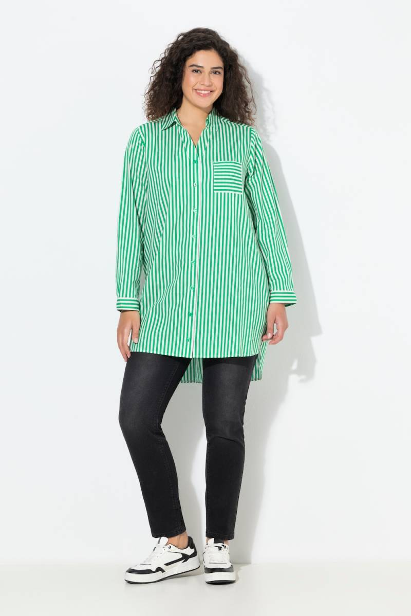 Große Größen Hemdbluse, Damen, grün, Größe: 46/48, Baumwolle, Ulla Popken von Ulla Popken