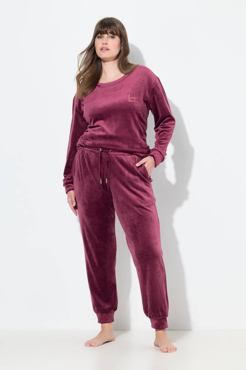 Große Größen Homewear-Hose, Damen, lila, Größe: 50/52, Polyester, Ulla Popken von Ulla Popken
