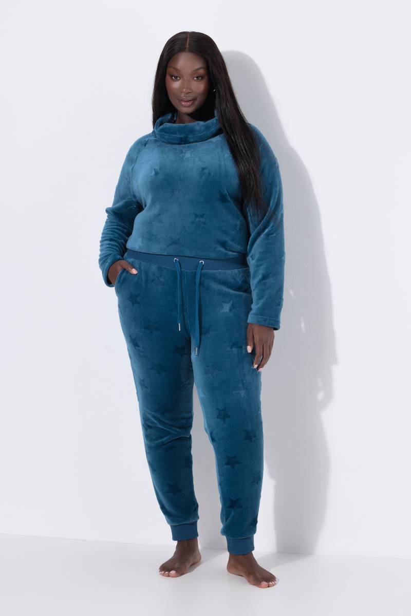 Große Größen Homewear-Hose, Damen, türkis, Größe: 46/48, Polyester, Ulla Popken von Ulla Popken