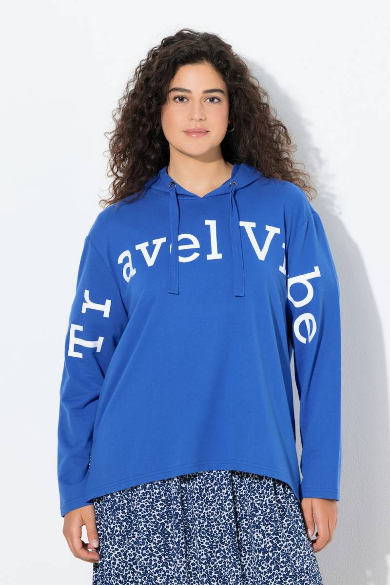 Große Größen Hoodie, Damen, blau, Größe: 62/64, Polyester/Baumwolle, Ulla Popken von Ulla Popken