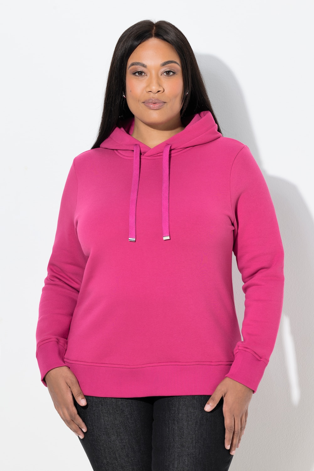 Große Größen Super softer Hoodie, Damen, rosa, Größe: 58/60, Baumwolle/Polyester, Ulla Popken von Ulla Popken