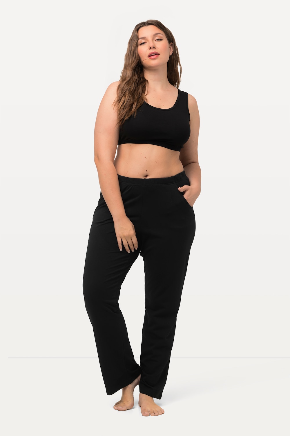 Große Größen Hose, Damen, schwarz, Größe: 54/56, Baumwolle, Ulla Popken Große Größen Hose, Damen, schwarz, Größe: 54/56, Baumwolle, Ulla Popken von Ulla Popken