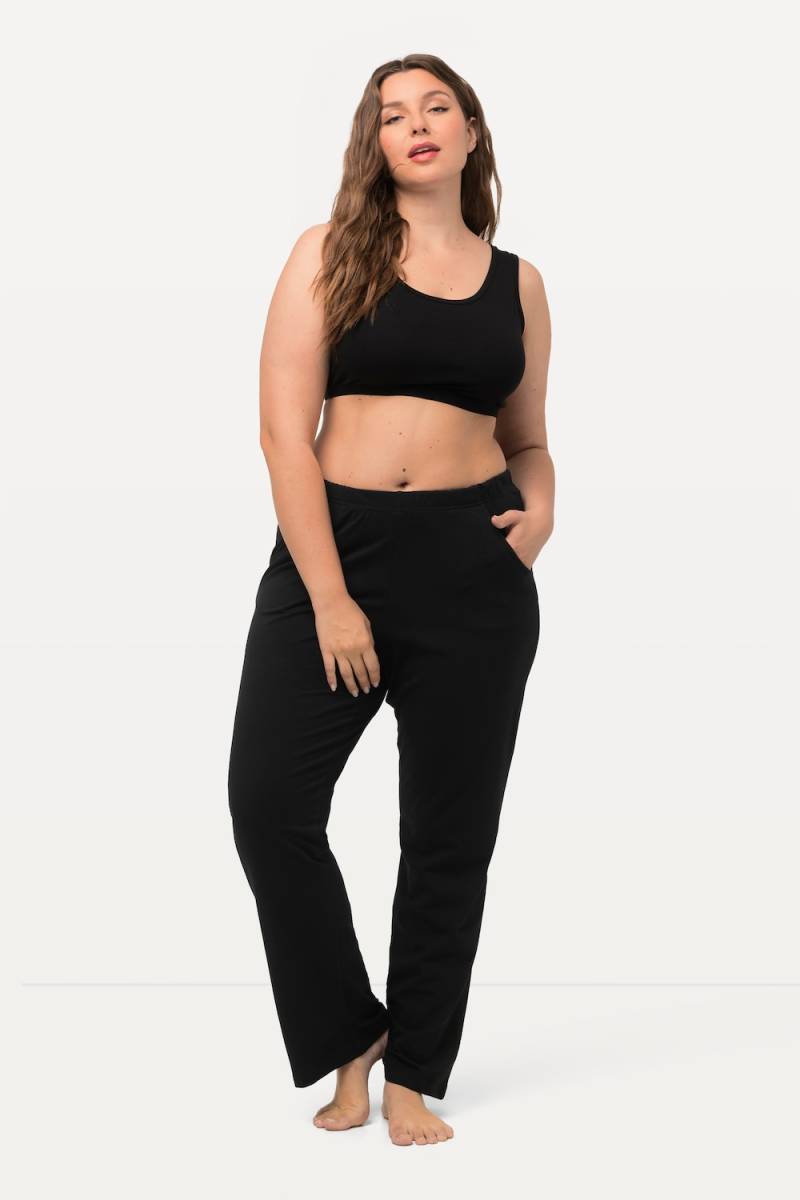 Große Größen Hose, Damen, schwarz, Größe: 54/56, Baumwolle, Ulla Popken von Ulla Popken
