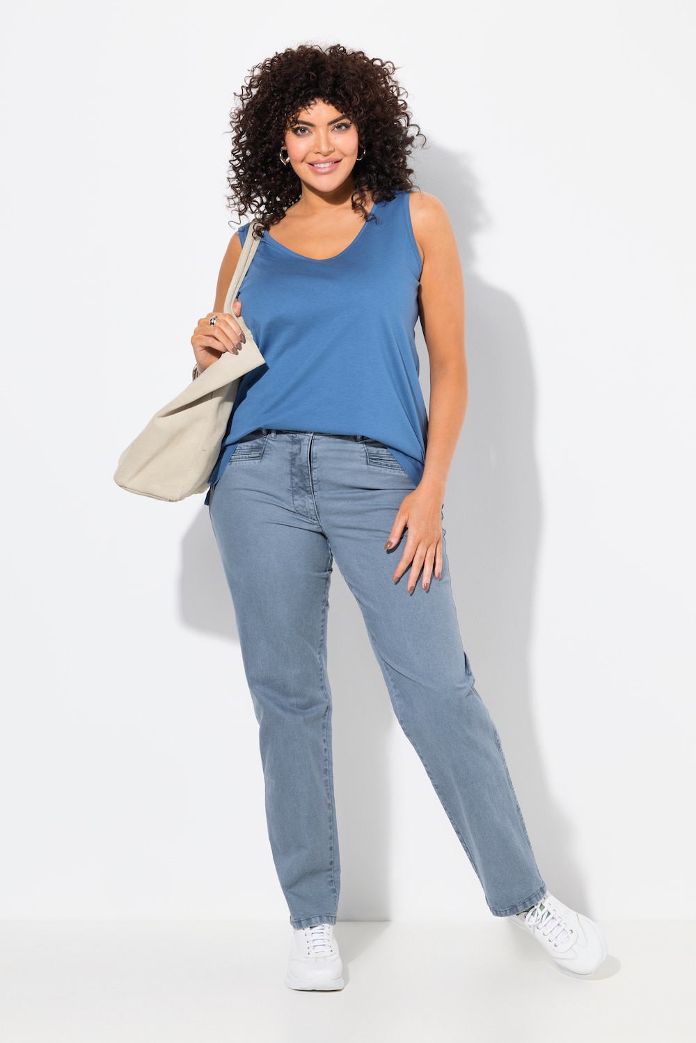 Große Größen Hose Mony, Damen, blau, Größe: 44, Baumwolle, Ulla Popken Große Größen Hose Mony, Damen, blau, Größe: 44, Baumwolle, Ulla Popken von Ulla Popken