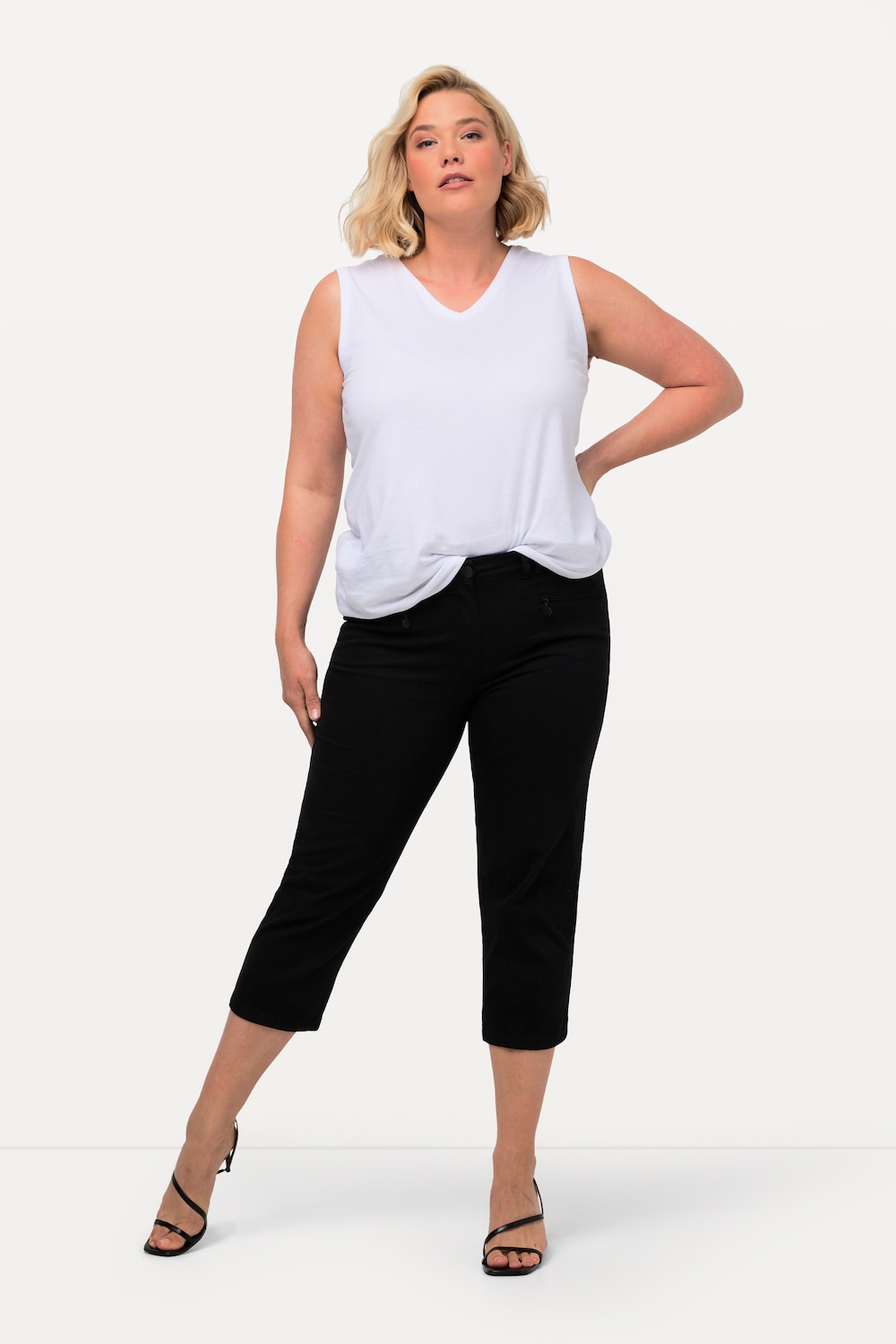 Große Größen Hose Mony, Damen, schwarz, Größe: 50, Baumwolle, Ulla Popken Große Größen Hose Mony, Damen, schwarz, Größe: 50, Baumwolle, Ulla Popken von Ulla Popken