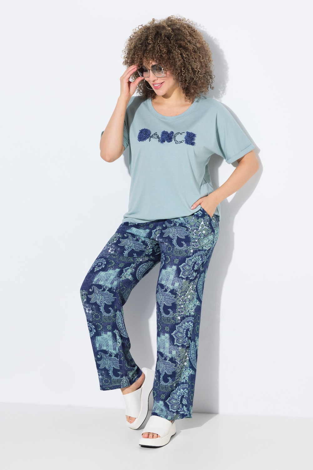 Große Größen Hose Rose, Damen, blau, Größe: 62/64, Viskose, Ulla Popken Große Größen Hose Rose, Damen, blau, Größe: 62/64, Viskose, Ulla Popken von Ulla Popken