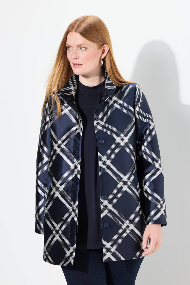 Große Größen Jacke, Damen, blau, Größe: 54/56, Baumwolle/Viskose/Polyester, Ulla Popken Große Größen Jacke, Damen, blau, Größe: 54/56, Baumwolle/Viskose/Polyester, Ulla Popken von Ulla Popken