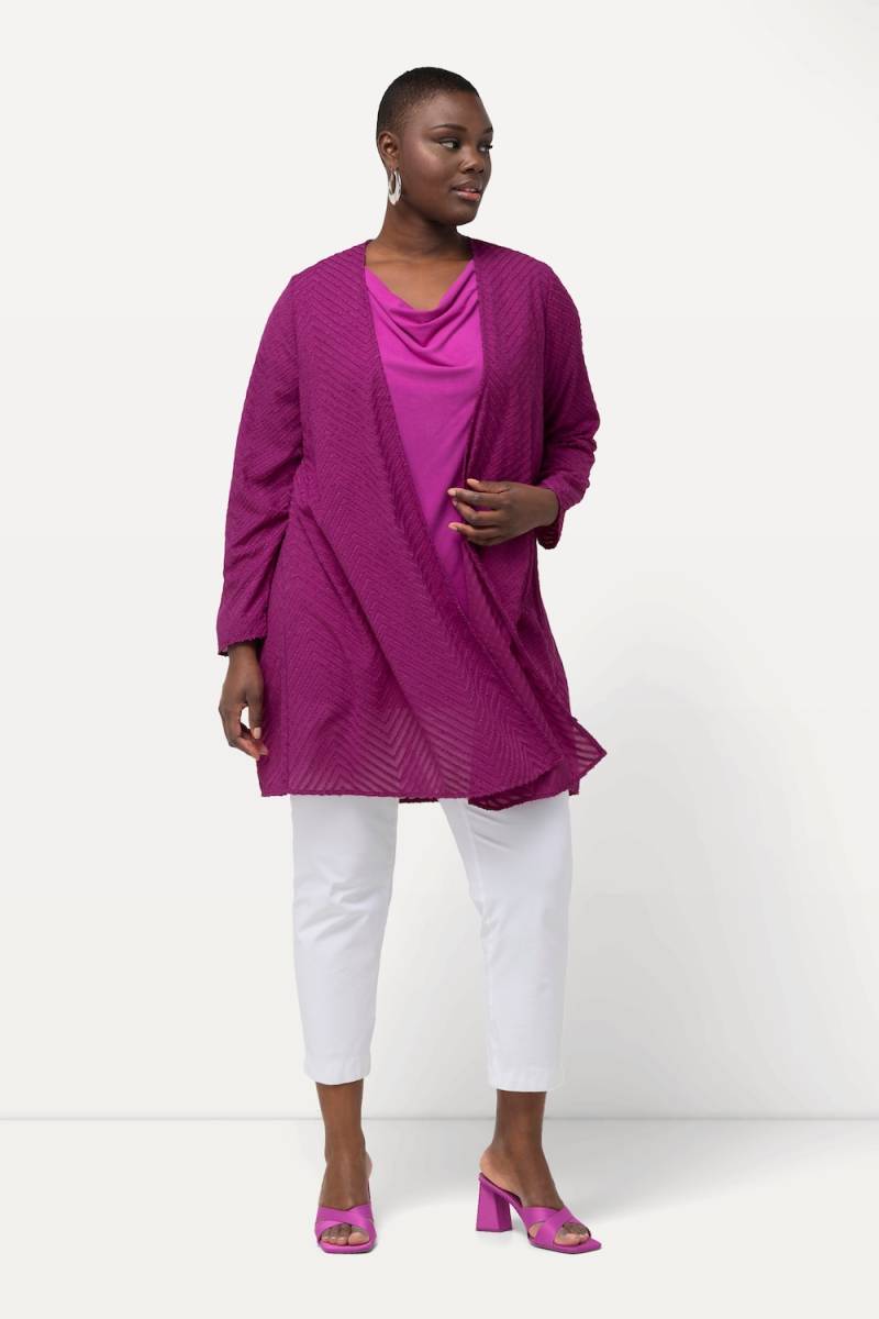 Große Größen Indoorjacke, Damen, rosa, Größe: 50/52, Polyester, Ulla Popken von Ulla Popken