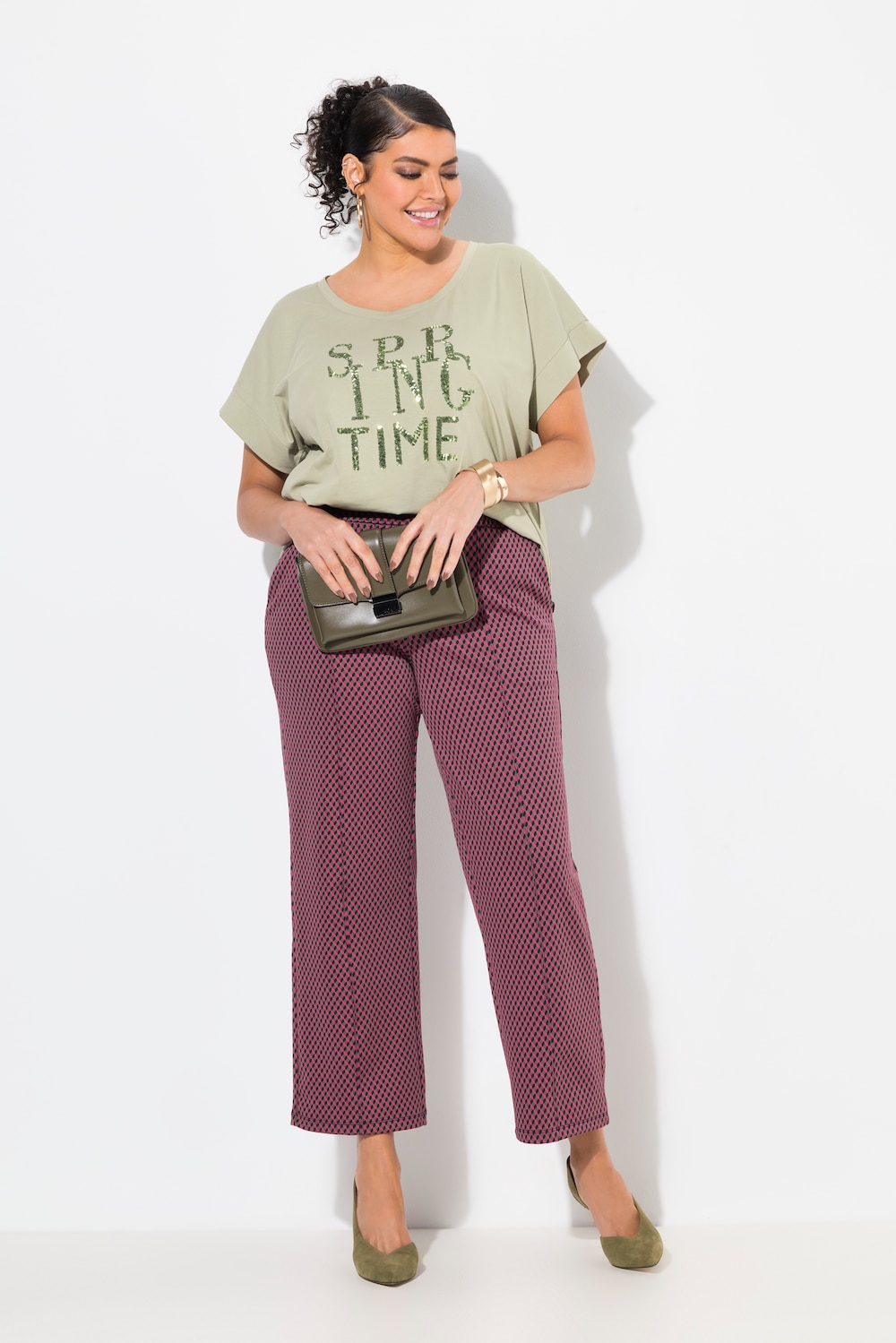 Große Größen Jacquard-Hose, Damen, blau, Größe: 52, Polyester/Synthetische Fasern, Ulla Popken Große Größen Jacquard-Hose, Damen, blau, Größe: 52, Polyester/Synthetische Fasern, Ulla Popken von Ulla Popken