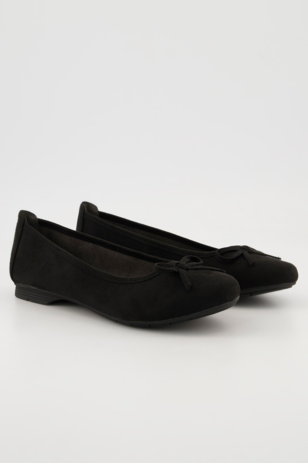 Jana Softline Ballerinas, Damen, schwarz, Größe: 37, Polyester, Ulla Popken von Ulla Popken