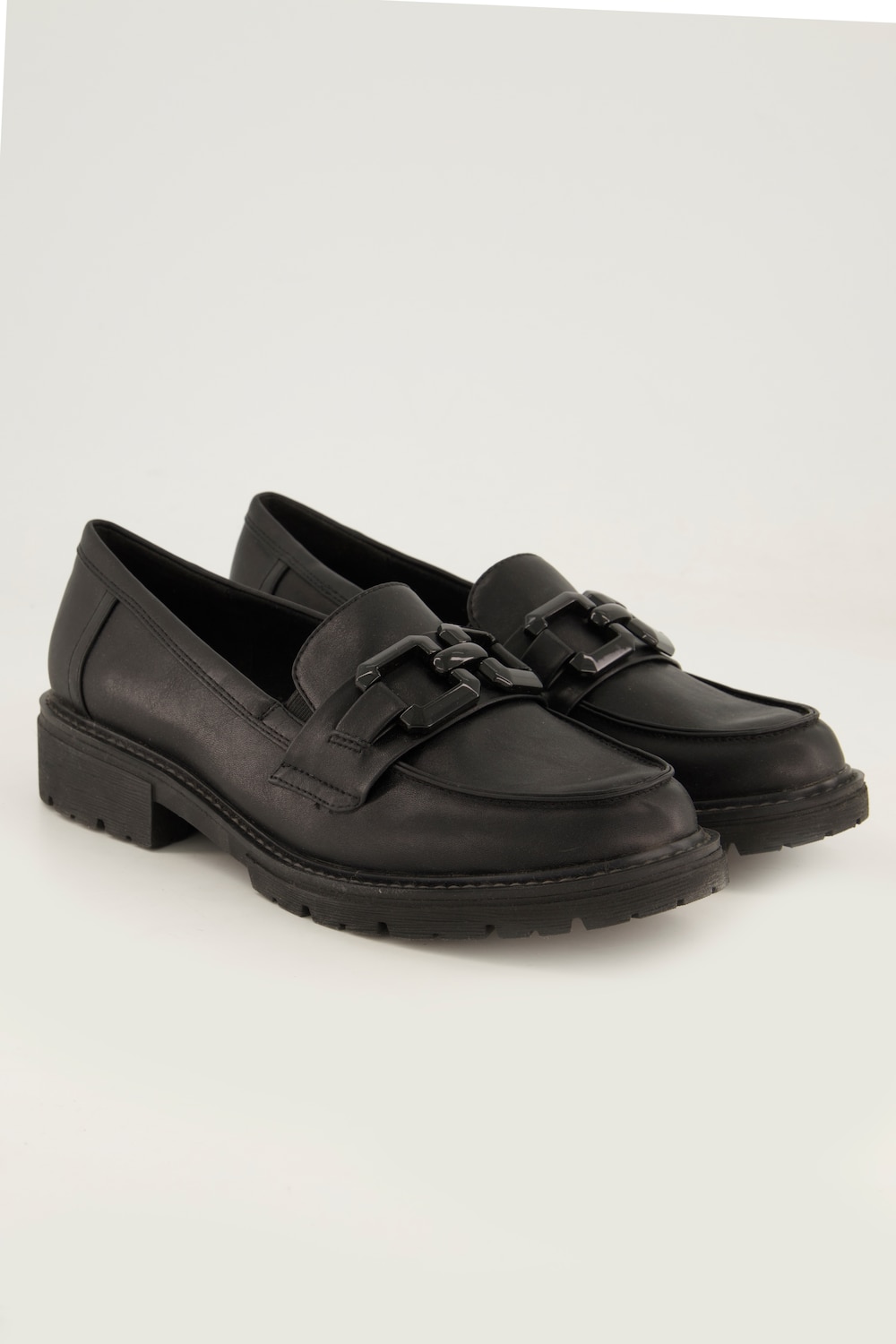 Große Größen Jana Softline Loafer, Damen, schwarz, Größe: 41, Synthetische Fasern/Polyester, Ulla Popken von Ulla Popken
