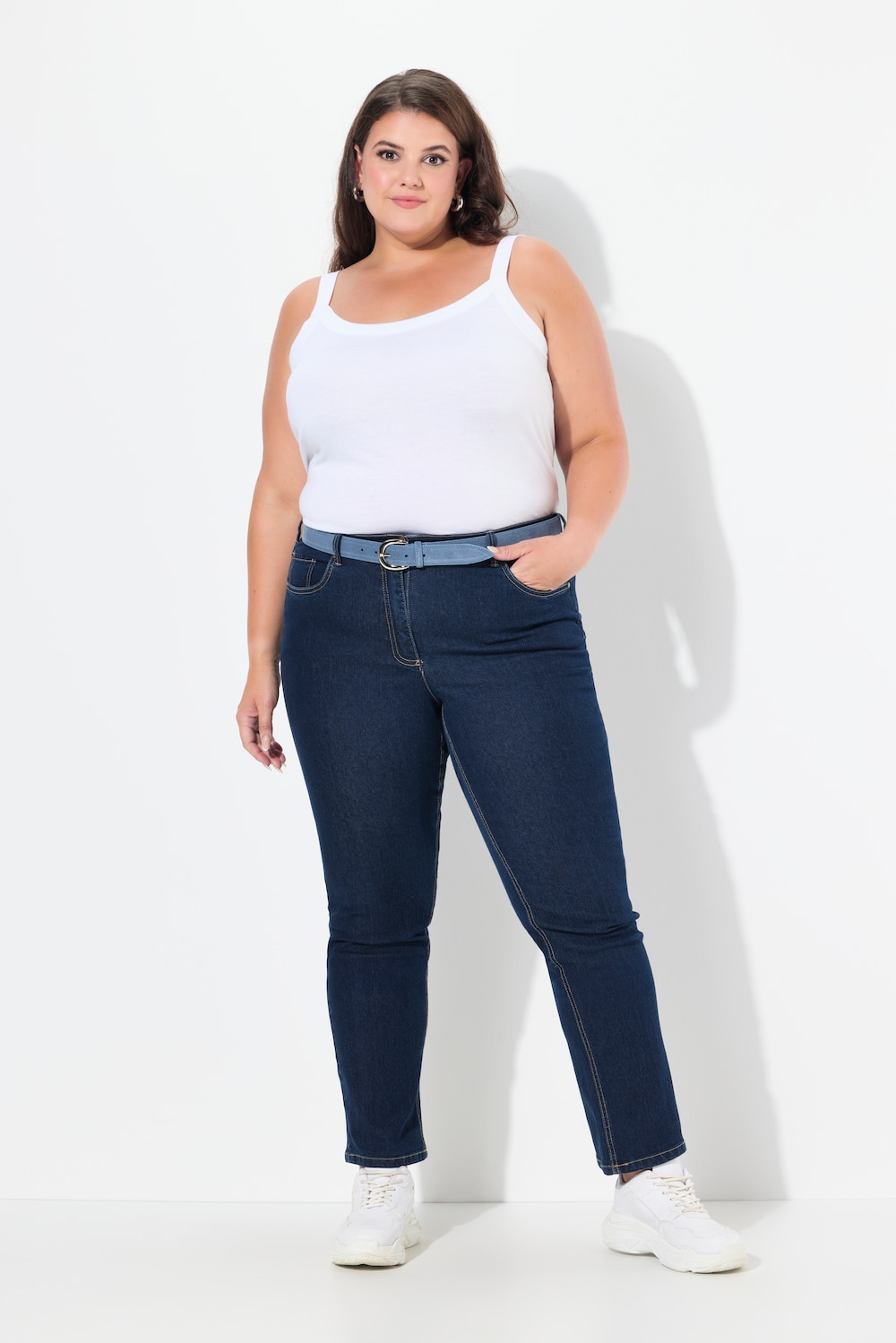 Große Größen Jeans Mandy, Damen, blau, Größe: 21, Baumwolle/Polyester, Ulla Popken von Ulla Popken