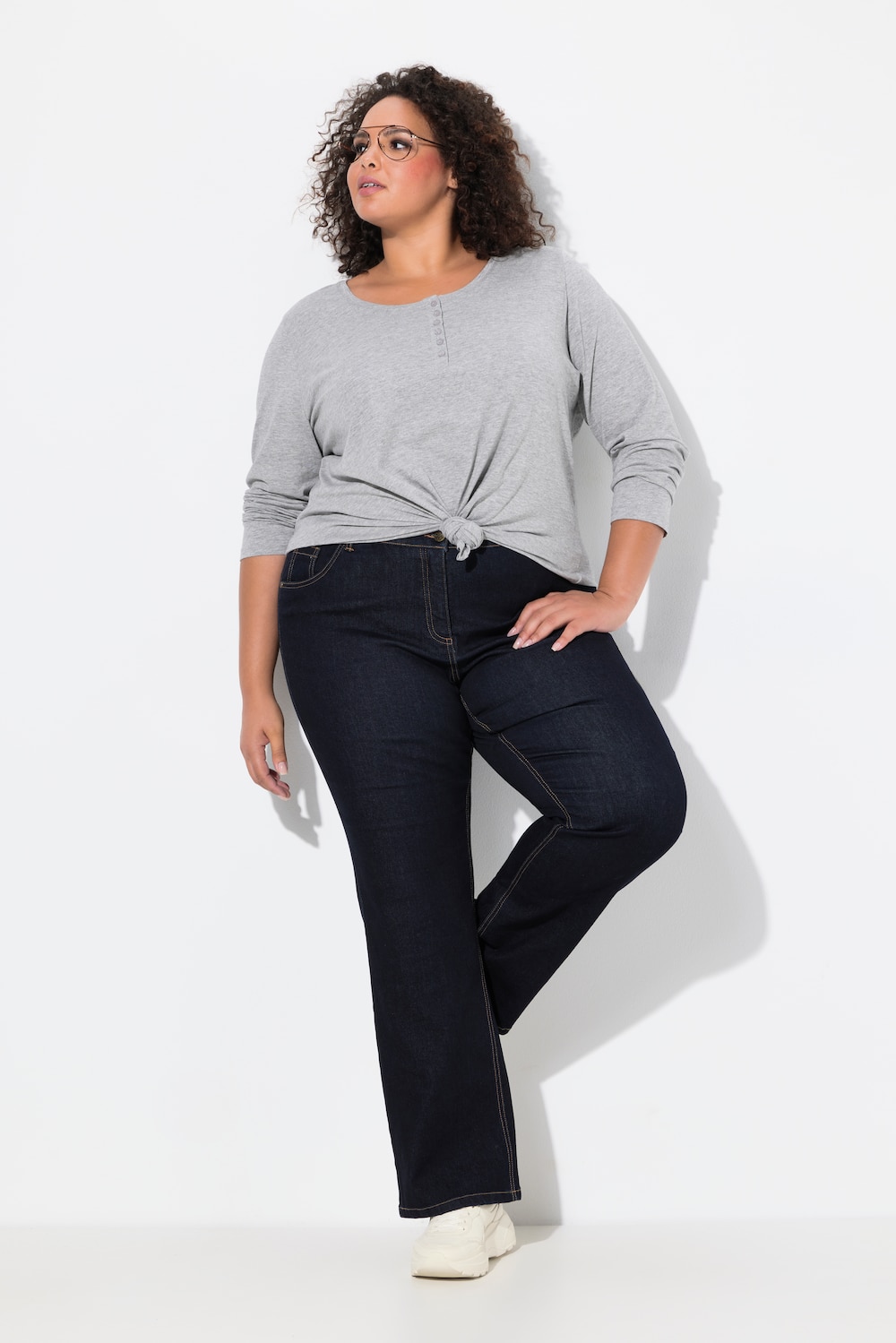 Große Größen Jeans Marie, Damen, blau, Größe: 44, Baumwolle/Polyester/Viskose, Ulla Popken von Ulla Popken