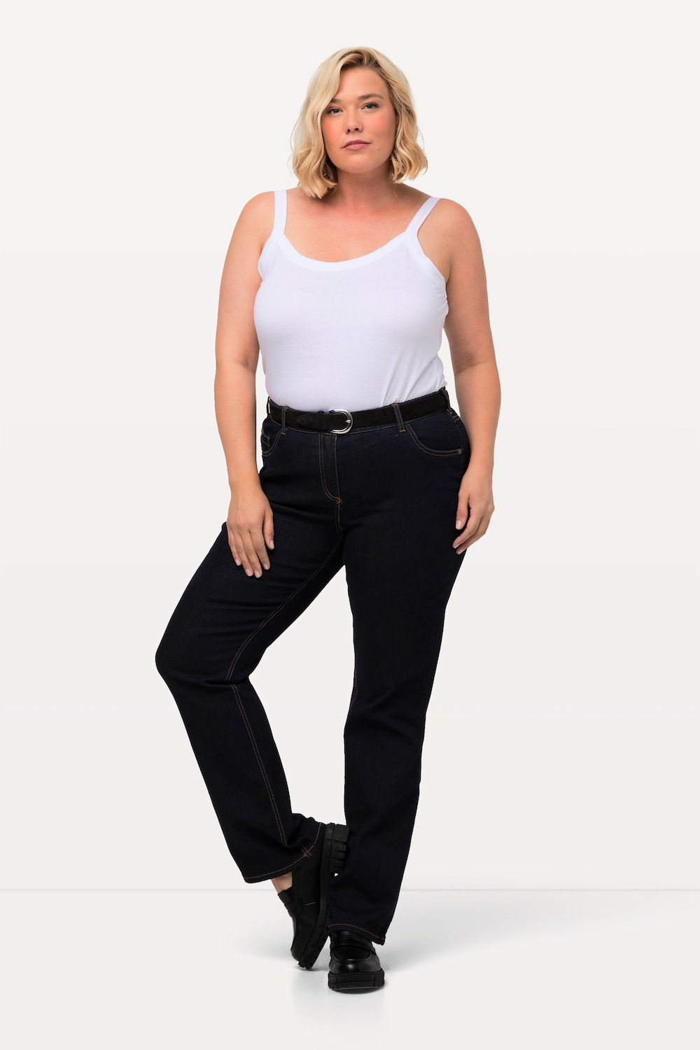 Große Größen Jeans Marie, Damen, blau, Größe: 46, Baumwolle/Polyester/Viskose, Ulla Popken von Ulla Popken