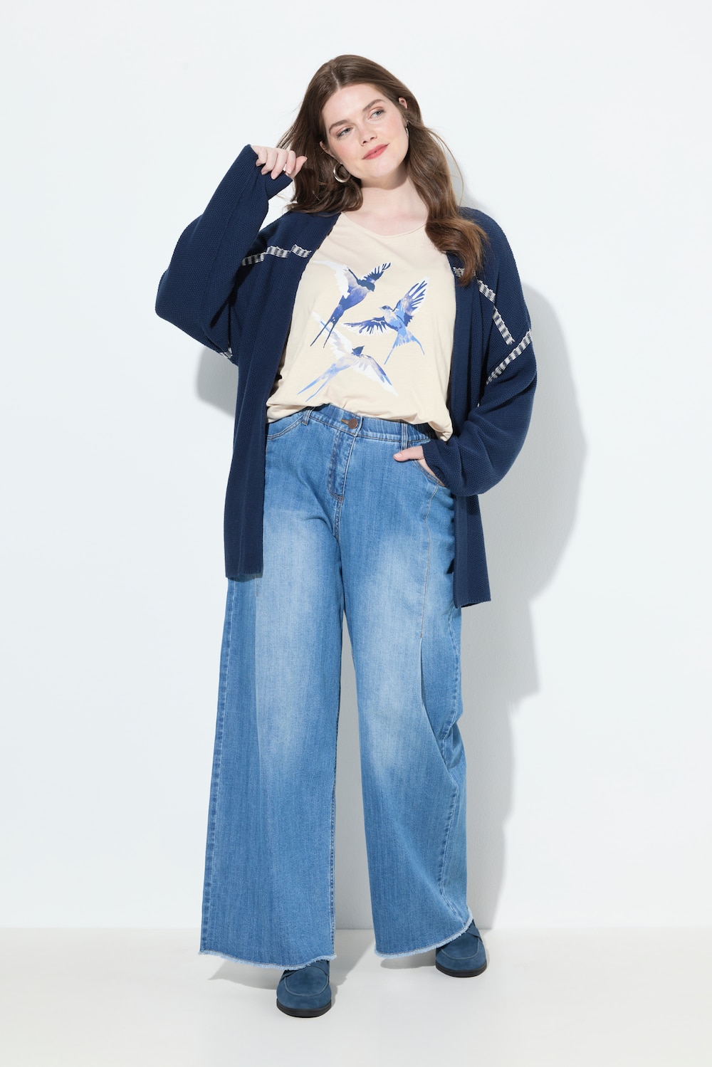 Große Größen Jeans Mary, Damen, blau, Größe: 22, Baumwolle, Ulla Popken von Ulla Popken