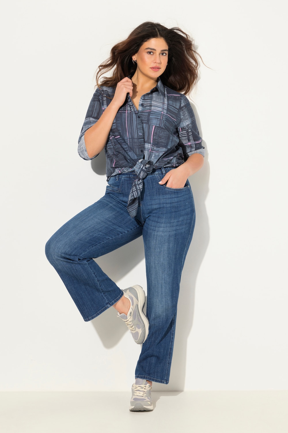 Große Größen Jeans Mary, Damen, blau, Größe: 50, Baumwolle, Ulla Popken von Ulla Popken