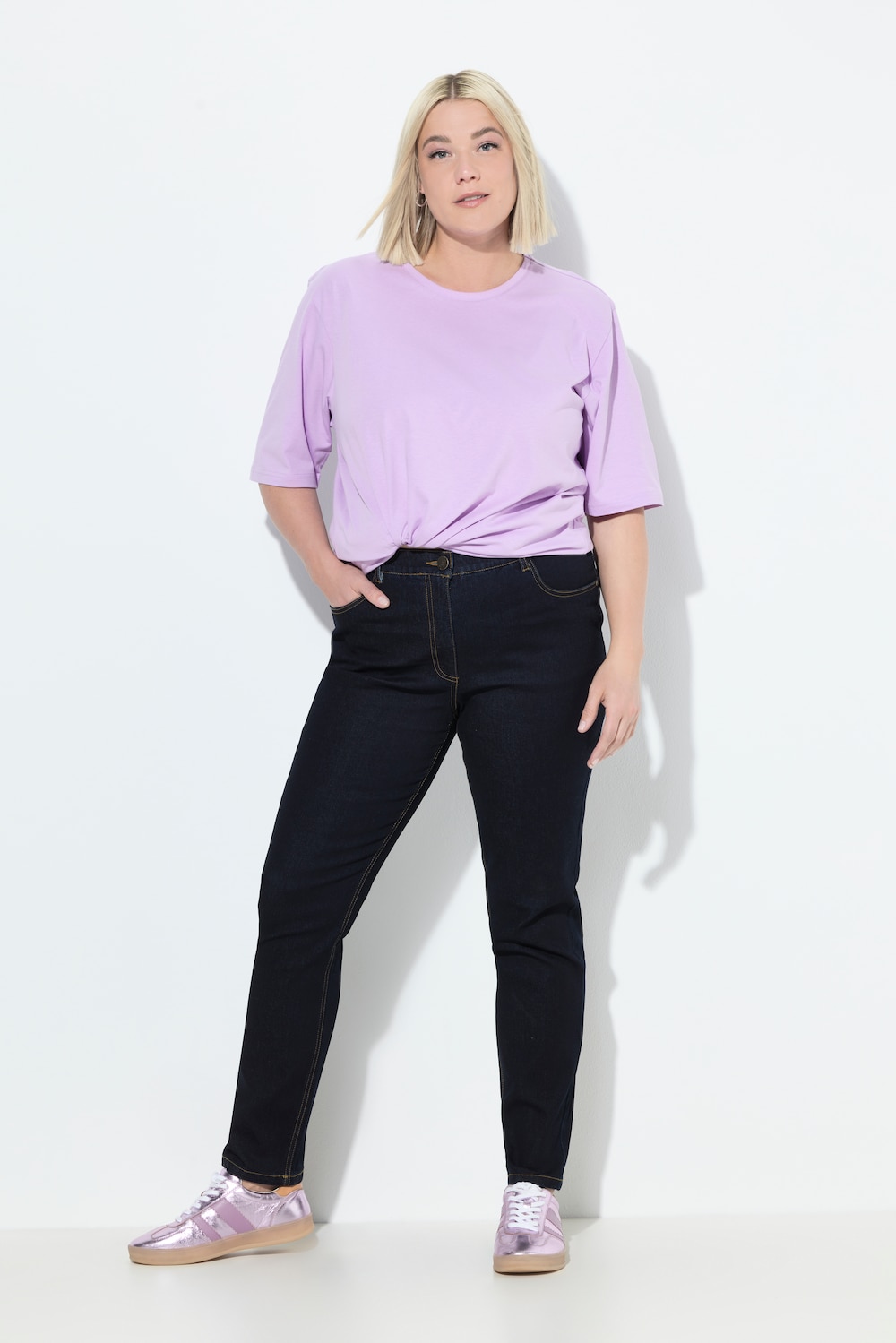 Große Größen Jeans Mia, Damen, blau, Größe: 58, Baumwolle/Polyester/Viskose, Ulla Popken von Ulla Popken