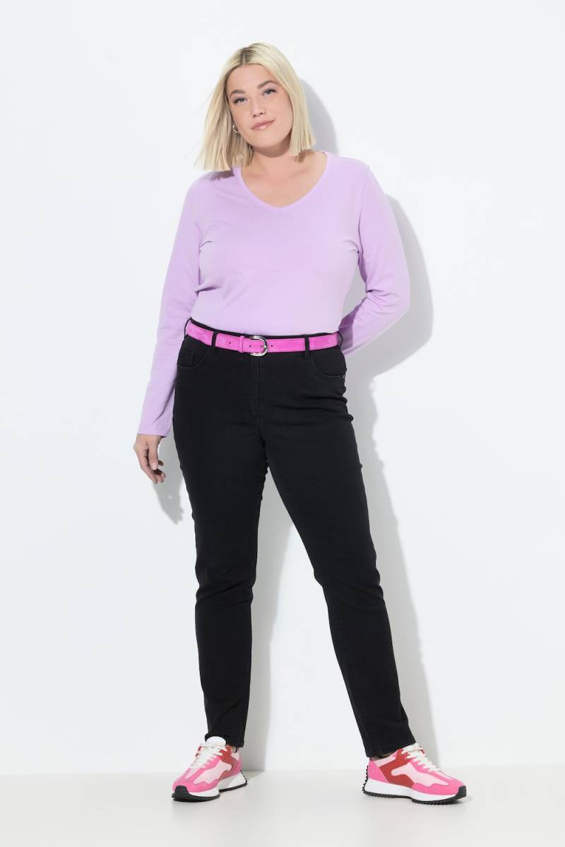 Große Größen Jeans Mia, Damen, schwarz, Größe: 60, Baumwolle/Polyester/Viskose, Ulla Popken von Ulla Popken