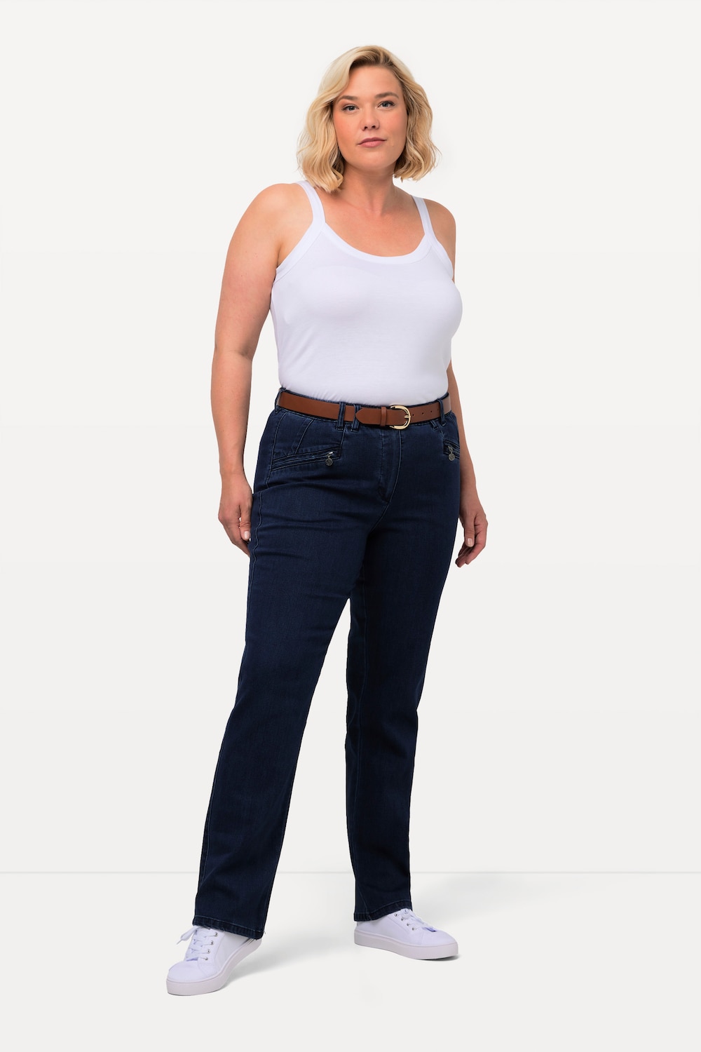 Große Größen Jeans Mony, Damen, blau, Größe: 44, Baumwolle/Polyester/Viskose, Ulla Popken von Ulla Popken