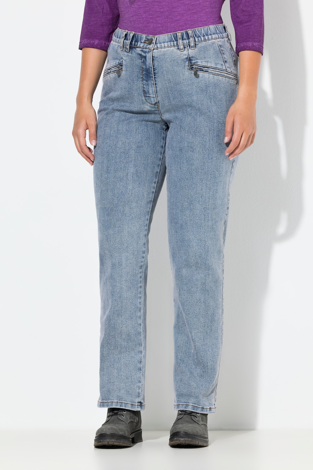 Große Größen Jeans Mony, Damen, blau, Größe: 58, Baumwolle/Polyester, Ulla Popken von Ulla Popken