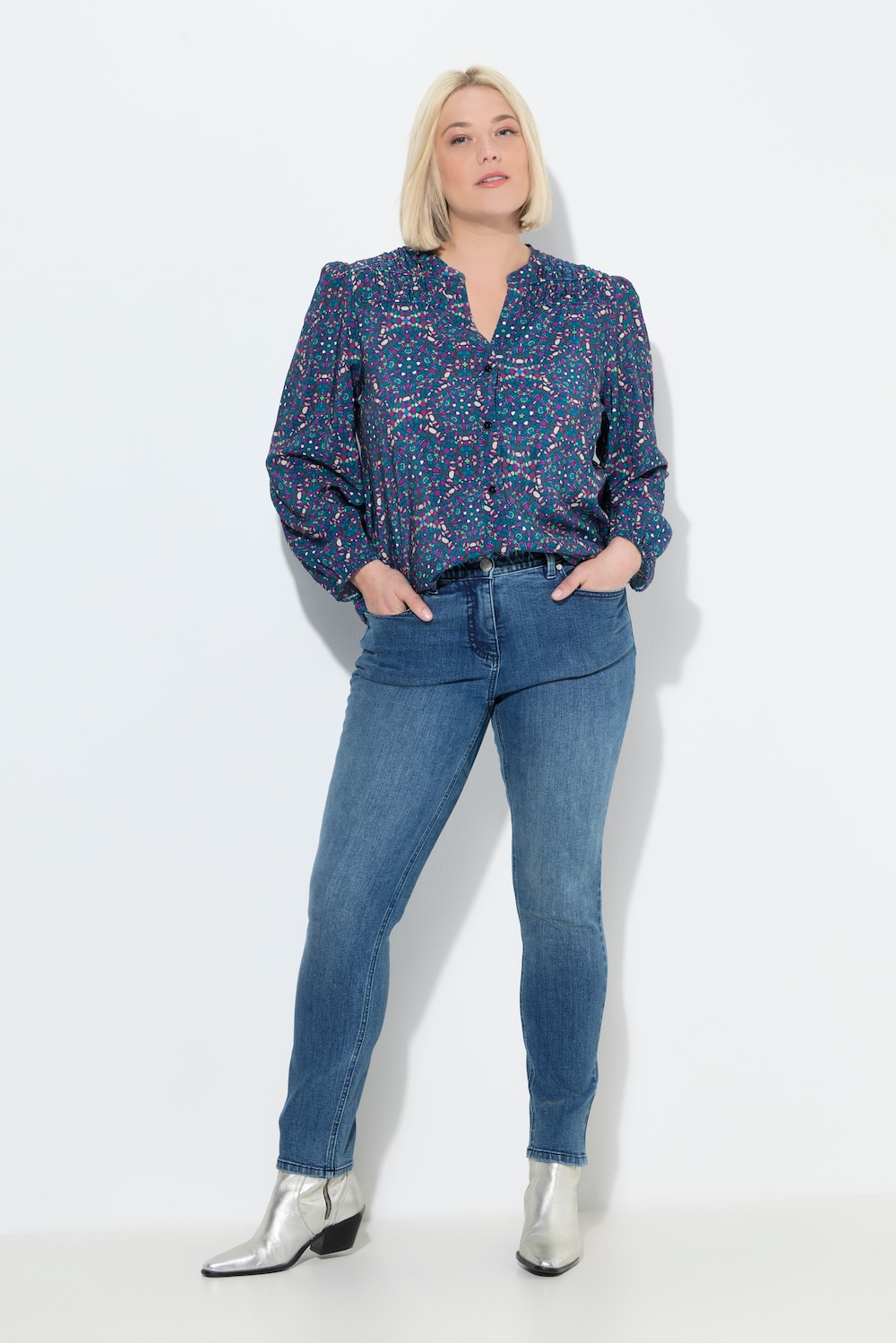 Große Größen Jeans Sarah, Damen, blau, Größe: 28, Baumwolle, Ulla Popken von Ulla Popken