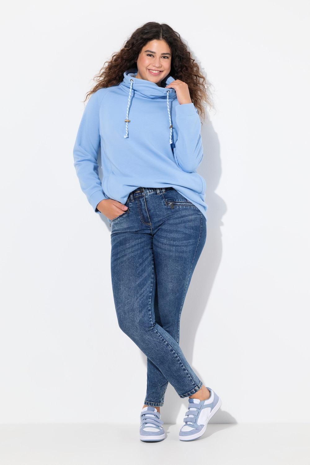 Große Größen Jeans Sarah, Damen, blau, Größe: 31, Baumwolle/Polyester/Viskose, Ulla Popken von Ulla Popken