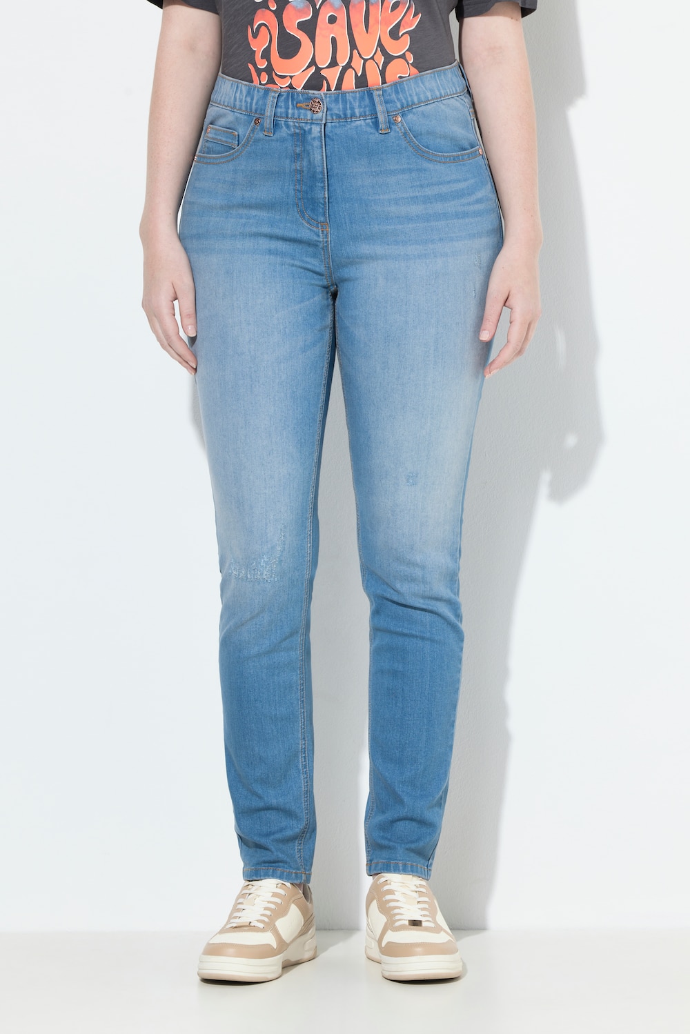 Große Größen Jeans Sarah, Damen, blau, Größe: 42, Baumwolle, Ulla Popken von Ulla Popken