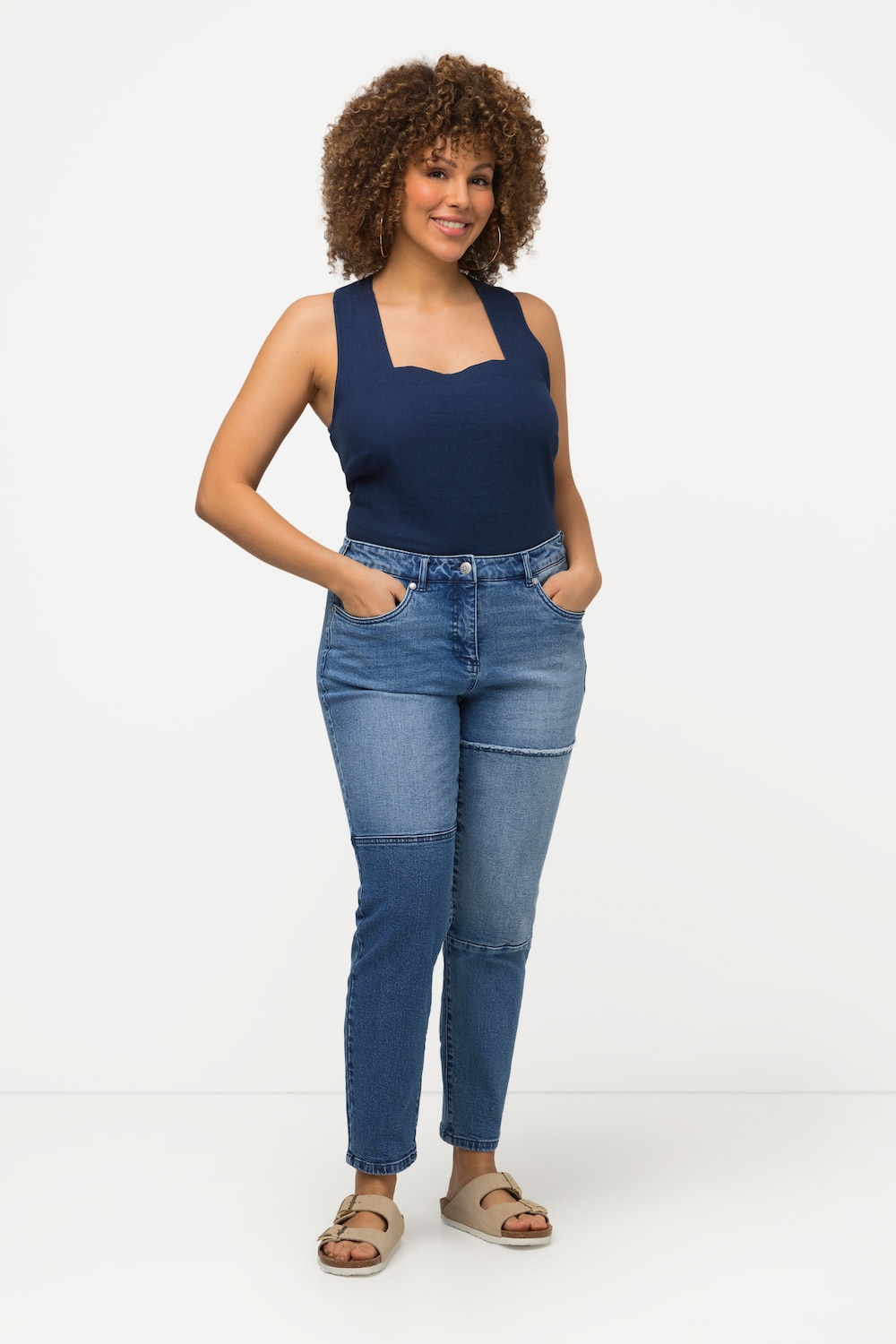 Große Größen Jeans Sarah, Damen, blau, Größe: 56, Baumwolle, Ulla Popken von Ulla Popken