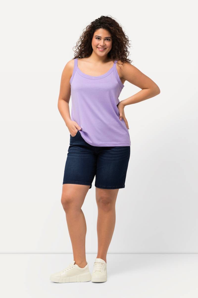 Große Größen Jeansbermuda Mandy, Damen, blau, Größe: 52, Baumwolle/Polyester/Viskose, Ulla Popken von Ulla Popken