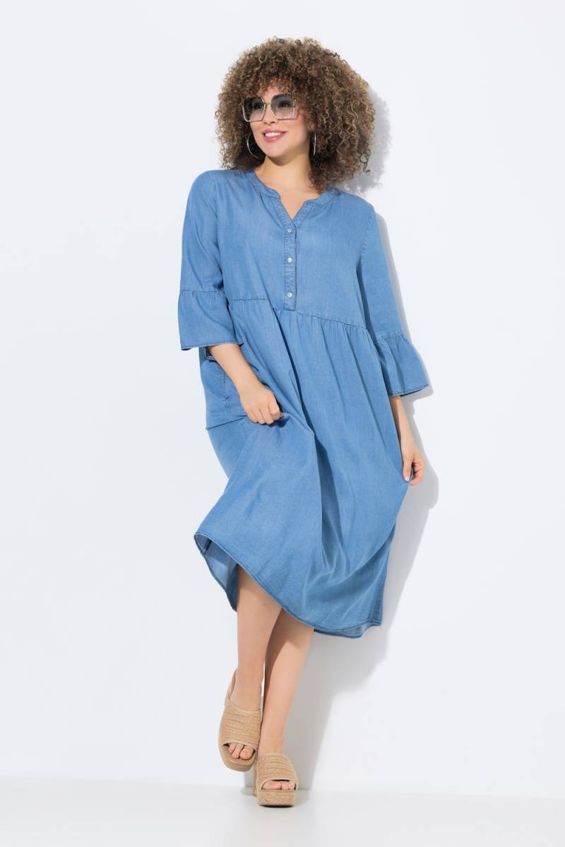 Große Größen Jeanskleid, Damen, blau, Größe: 50/52, Baumwolle, Ulla Popken von Ulla Popken