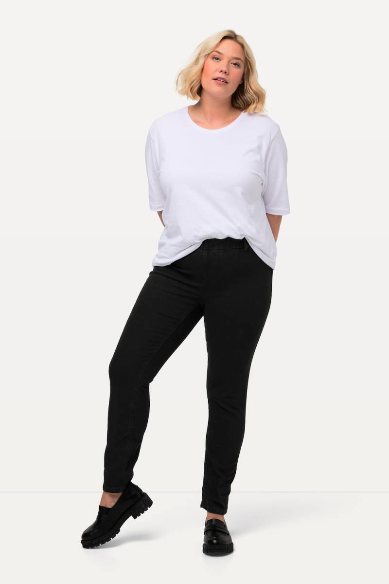 Große Größen Jeggings Denim, Damen, schwarz, Größe: 22, Baumwolle/Polyester, Ulla Popken von Ulla Popken