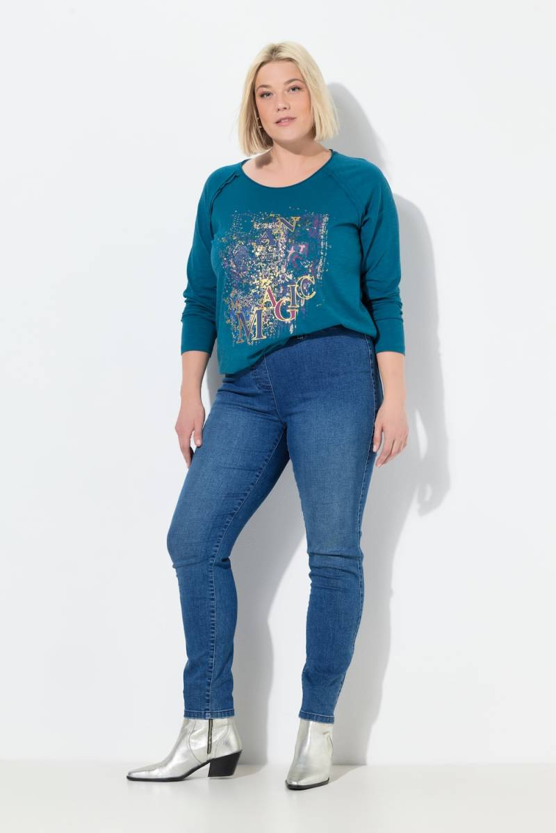 Große Größen Jeggings Sienna, Damen, blau, Größe: 44, Baumwolle/Polyester, Ulla Popken von Ulla Popken