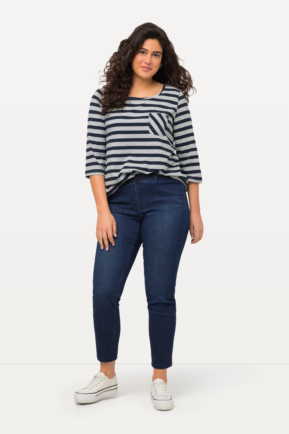 Große Größen Jeggings Sienna, Damen, blau, Größe: 50, Baumwolle/Polyester, Ulla Popken von Ulla Popken