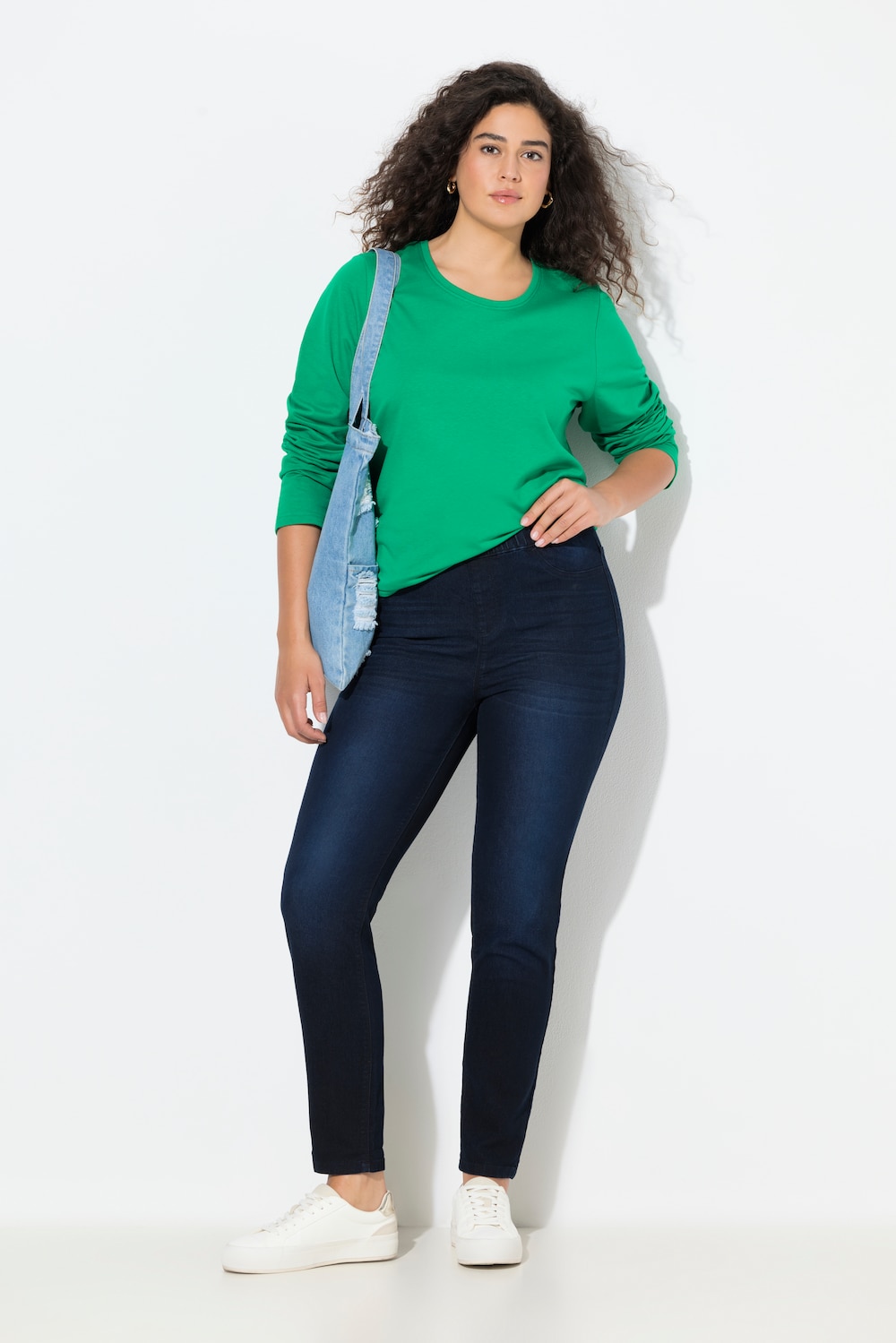 Große Größen Jeggings Sienna, Damen, blau, Größe: 56, Baumwolle/Polyester, Ulla Popken von Ulla Popken